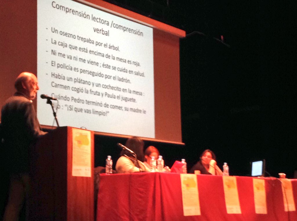 Asoc_Atelse's tweet photo. Comprensión lectora y verbal, seamos abiertos dice Marc Monfort @SandraLogopeda @ConEspasticidad @juande93 #JornadaAtelse2017 #TEL #Atelse https://t.co/ZPqjooVkBy