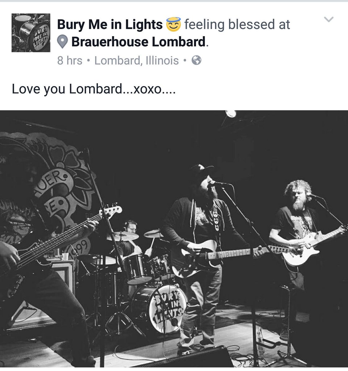 burymeinlights's tweet photo. Much love, Lombard. Shout out to @bloodpeopleband @shelikestodd and #thisobsession for killing it last night at @BRAUERHOUSE ! https://t.co/QTUjIJSUX9