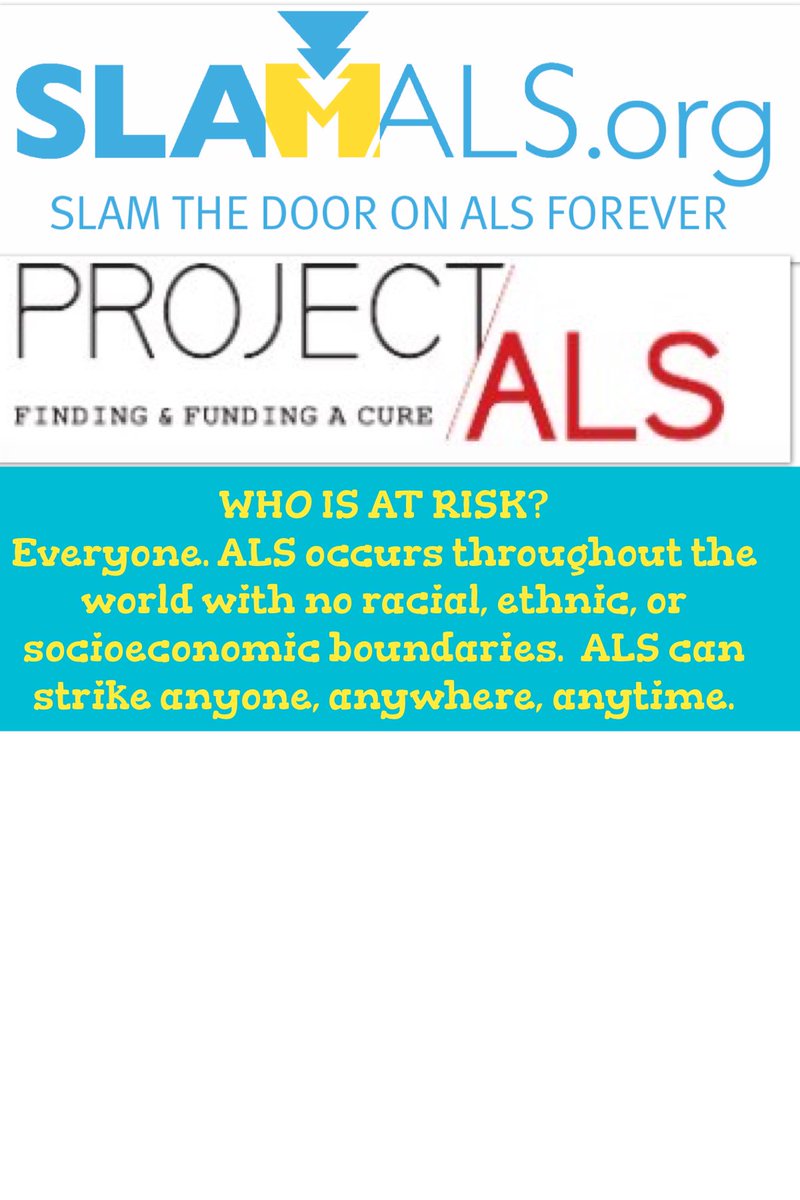 slamALSorg's tweet photo. Who is at risk? #slamALS https://t.co/2LWFsLTVg6