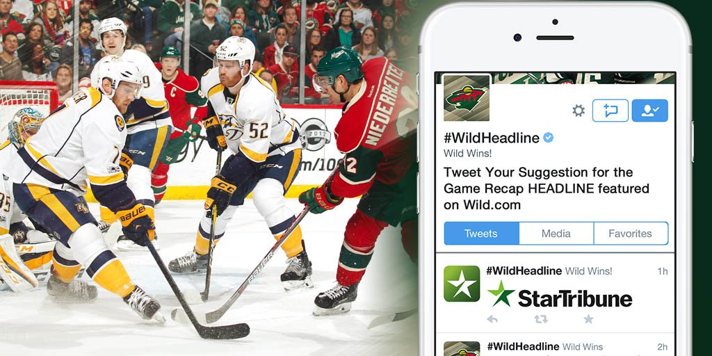 Lots of angles to take tonight! What's your #WildHeadline for #NSHvsMIN? https://t.co/c5Z2JolwIM