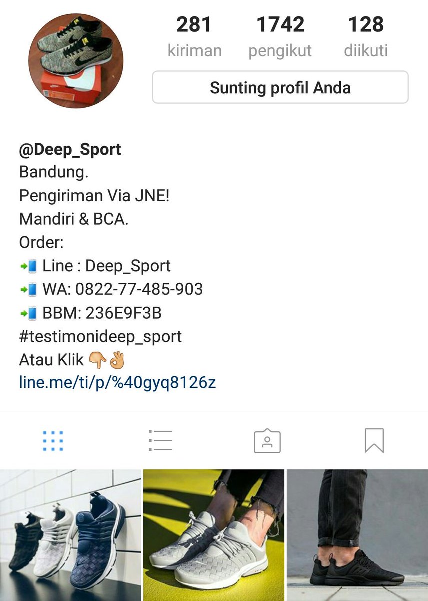 Deep_Sport's tweet image. Cek instagram update stok barang baru premium 👇