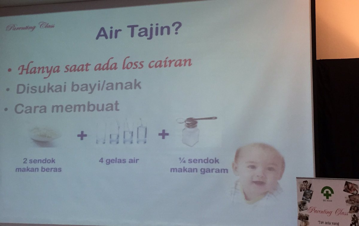 Bila anak tak mau oralit, bisa diberi air tajin utk bayi/balita diare. #ParentingClass <a href="/drtiwi/">dr ayu partiwi</a> <a href="/priscilla0901/">dr. Priscilla, SpBP</a>