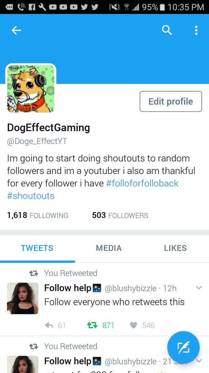 Doge_EffectYT's tweet image. Thanks guys I hit 500 followers and it's because of you guys❤❤❤