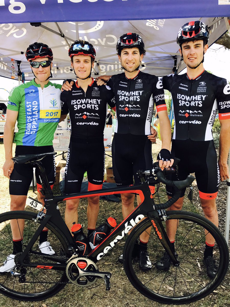 Overall winner-Sean Lake, VRS Tour of ToEG.#teamworkwins @jaso279 <a href="/jem_cam/">Jeremy Cameron</a> <a href="/neilvdp/">Neil van der Ploeg</a> @IsoWheySwissWel <a href="/ShimanoOZ/">Shimano Australia Cycling</a> <a href="/SchwalbeAus/">SchwalbeAus</a> @Kask_cycling