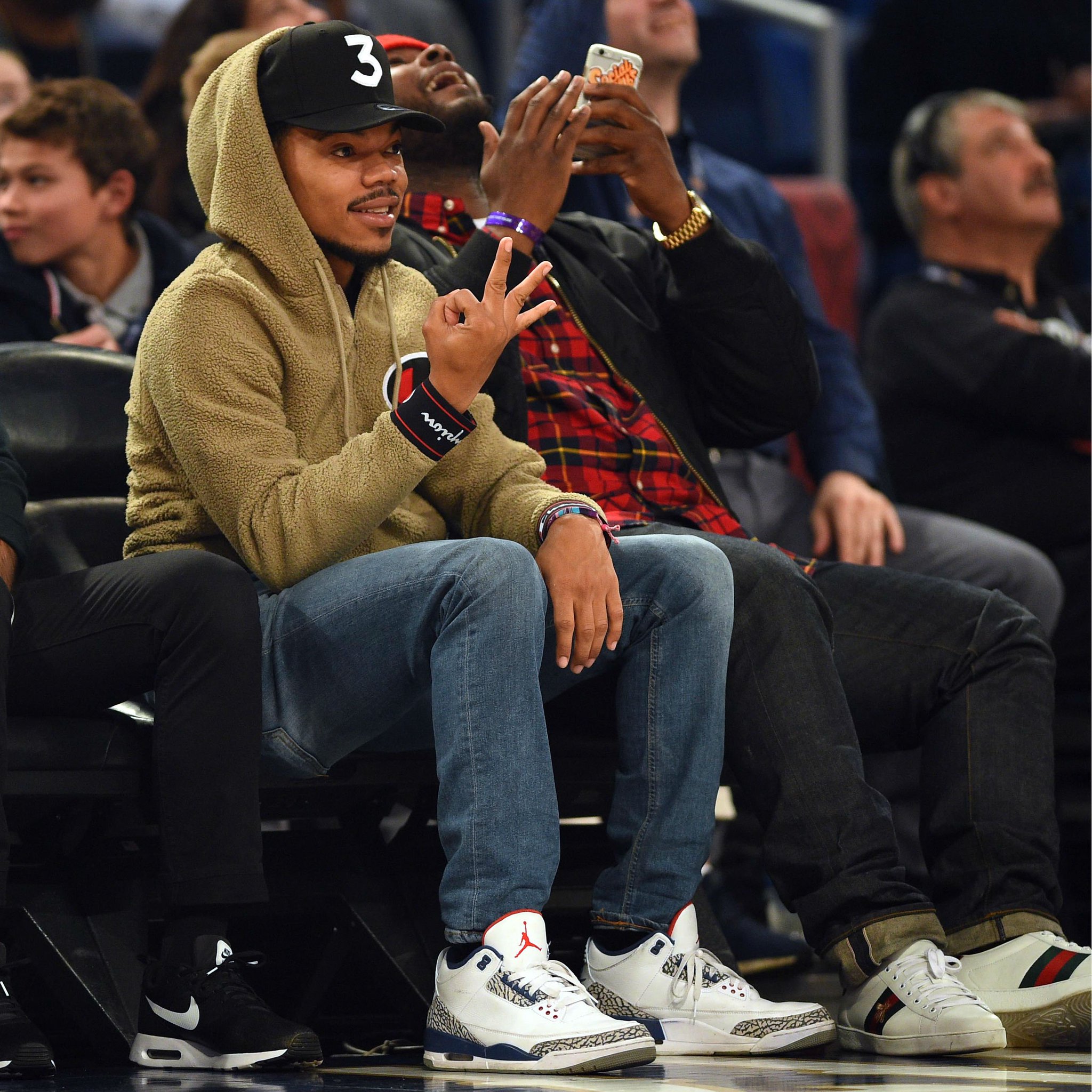SoleCollector on X SoleWatch ChancetheRapper wearing the True Blue Air Jordan 3. https t VT0KbvxGF8 X