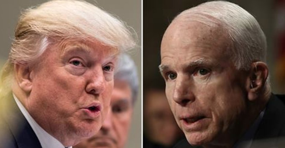thehill's tweet photo. McCain warns against shutting down press: That's how dictators get started https://t.co/K8sPkCryQg https://t.co/EJLSdCgRej