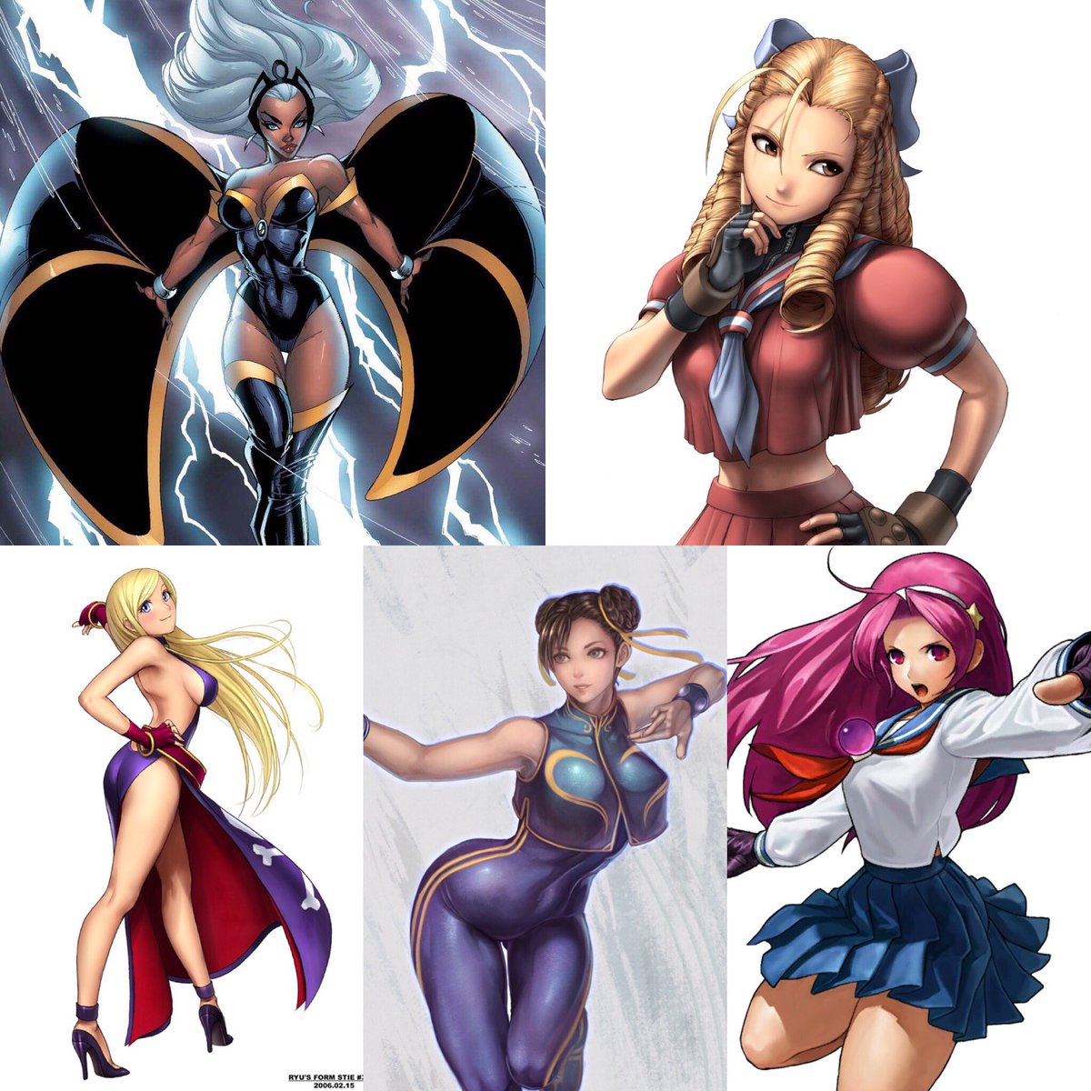 JWonggg's tweet photo. Top 5 characters in Fighting Game Waifus?!?! These are mine! What's yours! https://t.co/73HvvlYUYC