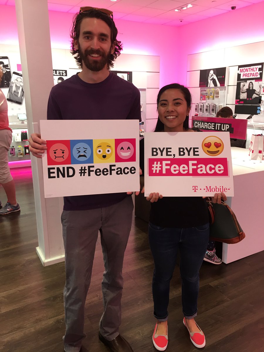 TMobileGStone's tweet photo. These are the faces of the two newest members of the Tmobile family! End #feeface @BuddeGail @rafanan21 @JonFreier @Kenyadunn12 @JohnLegere https://t.co/XODuHyPUc1