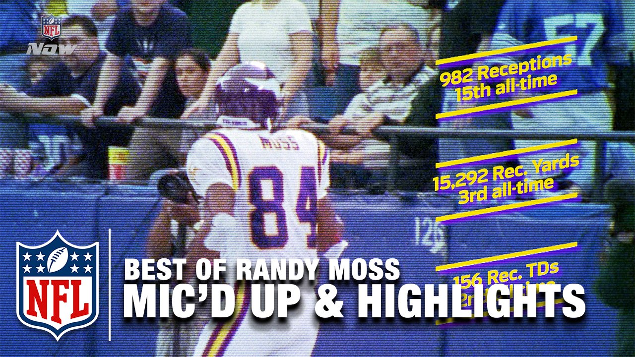 Best of Randy Moss Mic\d Up & Career Highlights | Happy 40th Birthday Randy Moss! | NFL  