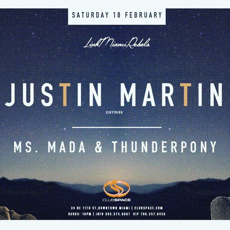 itsThunderPony's tweet photo. Been saving energy all week just for this. #dirtybird #justinmartin #msmada #thunderpony at #space Catch me on the closing set circa 8 am ๐พ https://t.co/7JEpNjRCfw