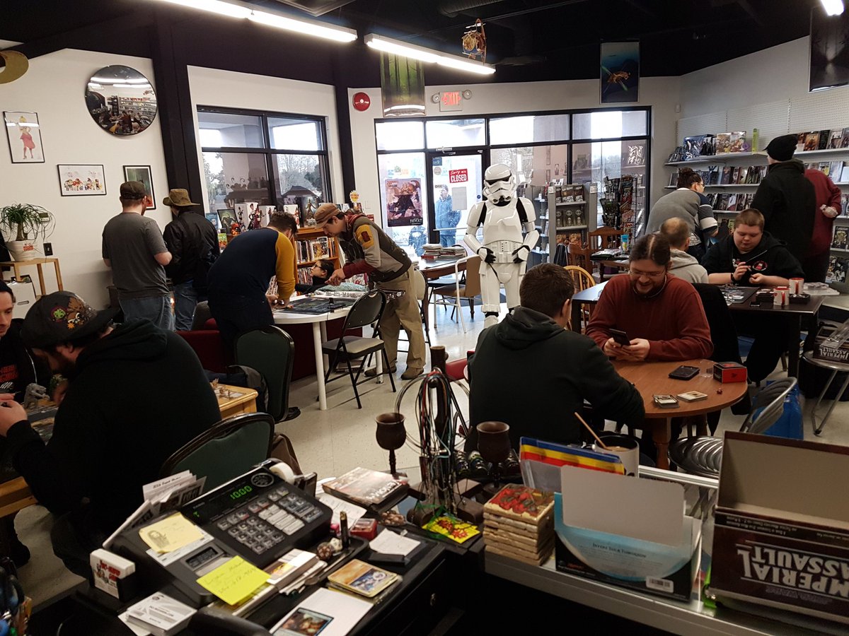 THG_Nanaimo's tweet photo. Our #StarWars Imperial Assault judge on patrol. #ffg #imperialassault #THGlife https://t.co/XrguerVuJu