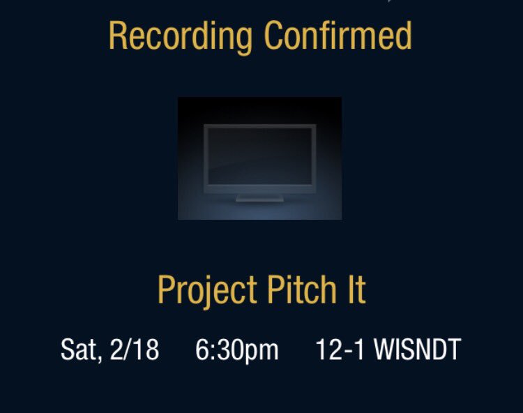 stritchu's tweet image. We&apos;re getting close to the premiere of #ProjectPitchIt at 6:30pm tonight! Remember to set your DVR. projectpitchit.com