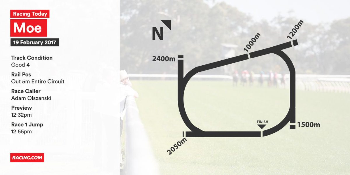Racing.com (@racing) on Twitter photo Watch out at <a href="/MoeRacingClub/">Moe Racing Club</a> too today, with an eight-race card on show. Form: rac.ng/moe190217 Watch out at <a href="/MoeRacingClub/">Moe Racing Club</a> too today, with an eight-race card on show. Form: rac.ng/moe190217