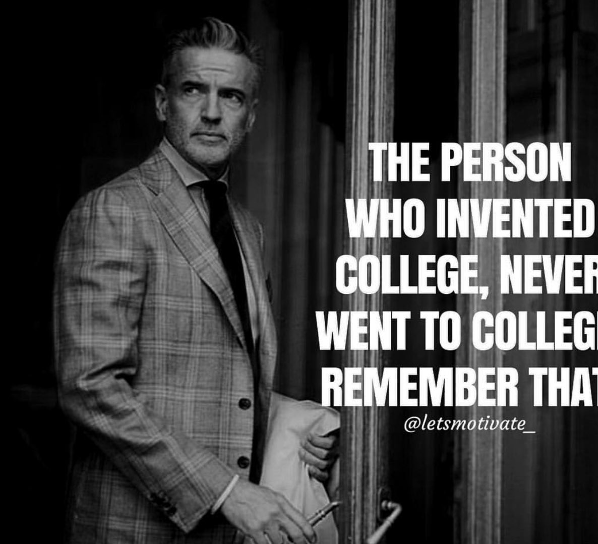 patrickbetdavid's tweet photo. An entrepreneur started colleges.  Be that. https://t.co/XC0gNJAiwE