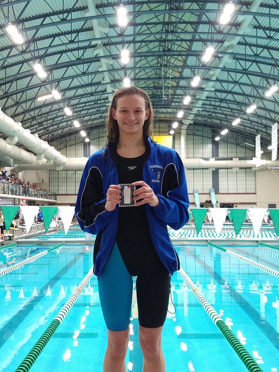 Missy 6th and new school record in the 50 free