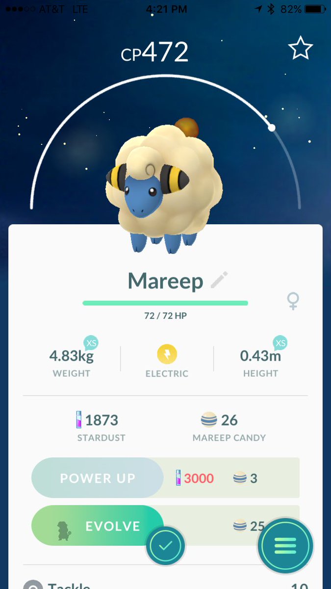 5555FILK's tweet image. Can anyone explain this? Caught #Mareep for first time with #PinapBerry for 6 candies but I got an extra 20? #PokemonGo #teamValor #Gen2