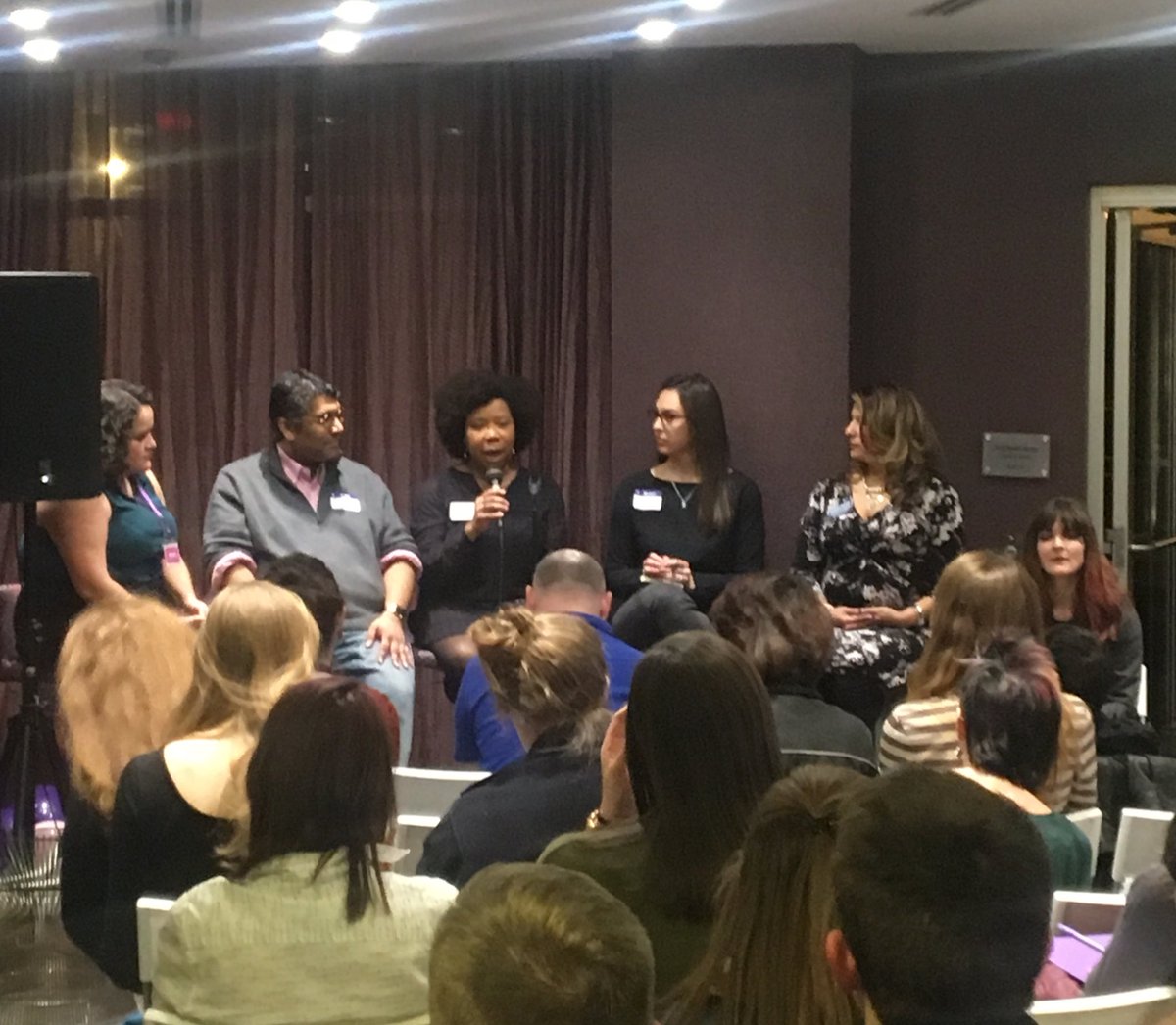 RISE_District's tweet photo. Thanks to our brilliant panelists tonight: @RISE_stronger's Rahul Sinha, @womensmarch's Mercy Morganfield, @kelseyrcrow, & @guzman4delegate https://t.co/pyy0bUExBz