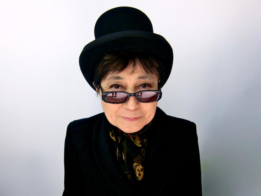 Happy birthday We\re watching a trusty vhs of \"Yoko Ono: Then and Now.\" 