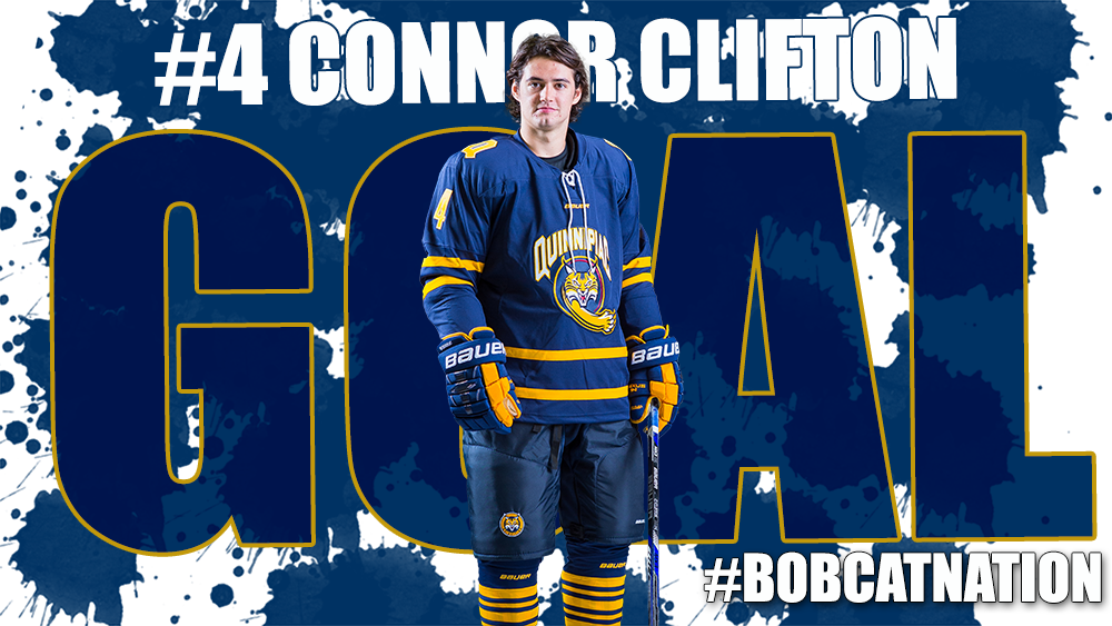 QU_MIH's tweet photo. BOBCAT GOAL: Connor Clifton with a BLAST from the point makes it 5-3 w/3 to go in 2nd https://t.co/zoenX3sX0Z
