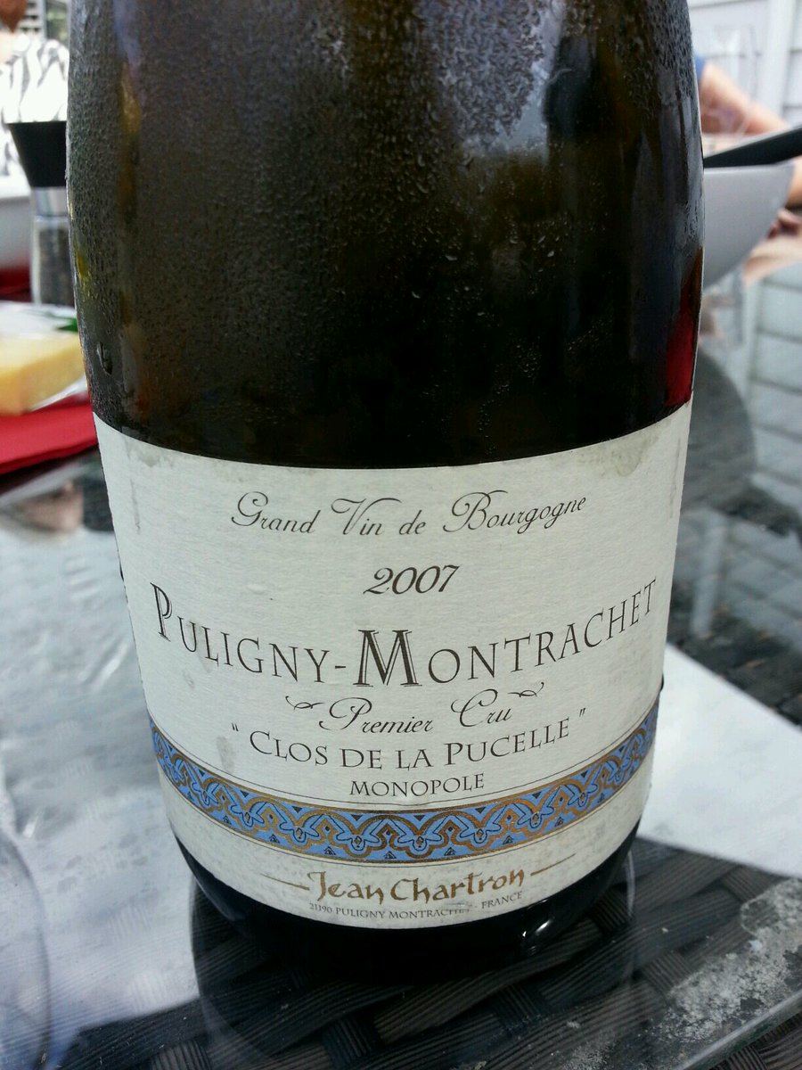 winenoter's tweet image. Wow! @jeanchartron Puligny Pucelles' 07 drinking superbly.  Thx so much Lesley &amp;amp; Sam @wineorbit -  a treat