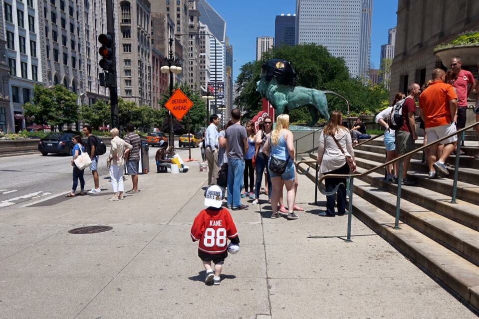 GaryWWillard's tweet photo. @NHLBlackhawks And my teeny Hawks guy! https://t.co/pNOknIAk4r
