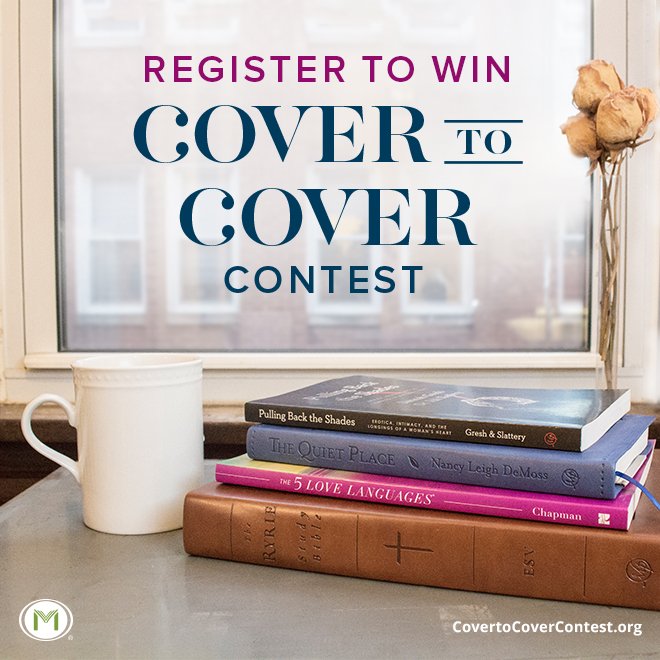 MoodyRadio's tweet photo. Bless your #womenssmallgroup w/their next best read. Register TODAY for the @MoodyRadio Cover to Cover book contest: https://t.co/44rz3ZdpEB https://t.co/C2dD0XAAdx
