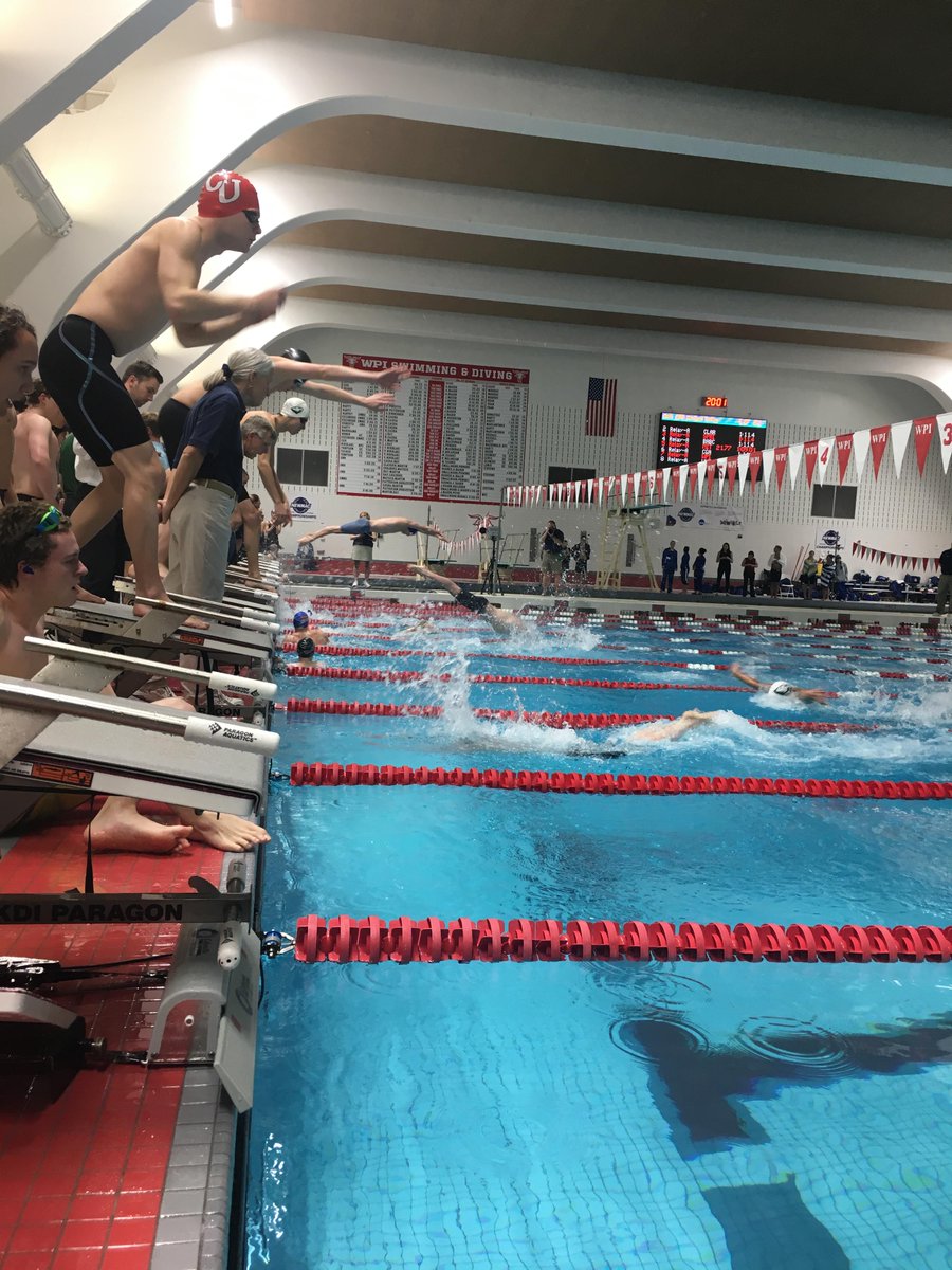 WPIAthletics's tweet photo. Men’s 200 Medley Relay
Action Shot! #NEWMACSD https://t.co/XGyKiKY7jc