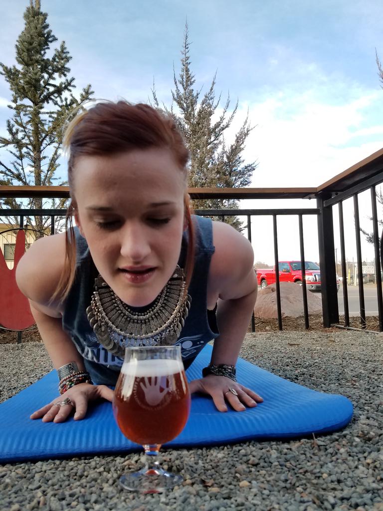 Treat yourself to some craft beer after a Sunday morning yoga session. You know you want to! #craftyoga #treatyoself #longmontslivingroom