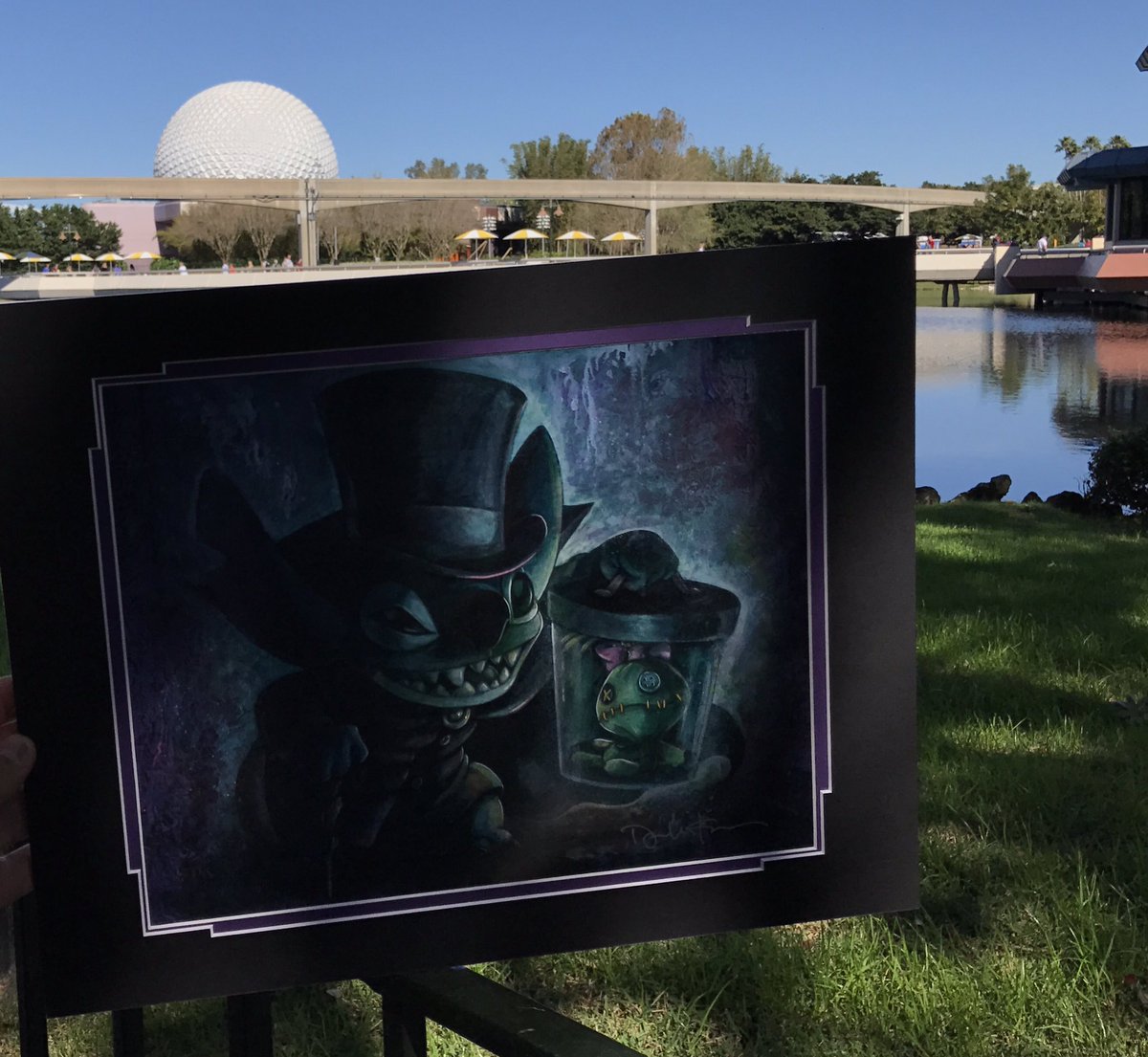 Great day to come out to the 2017 Epcot® International Festival of the Arts! #ArtfulEpcot #epcot #disney #hatboxghost #stitch