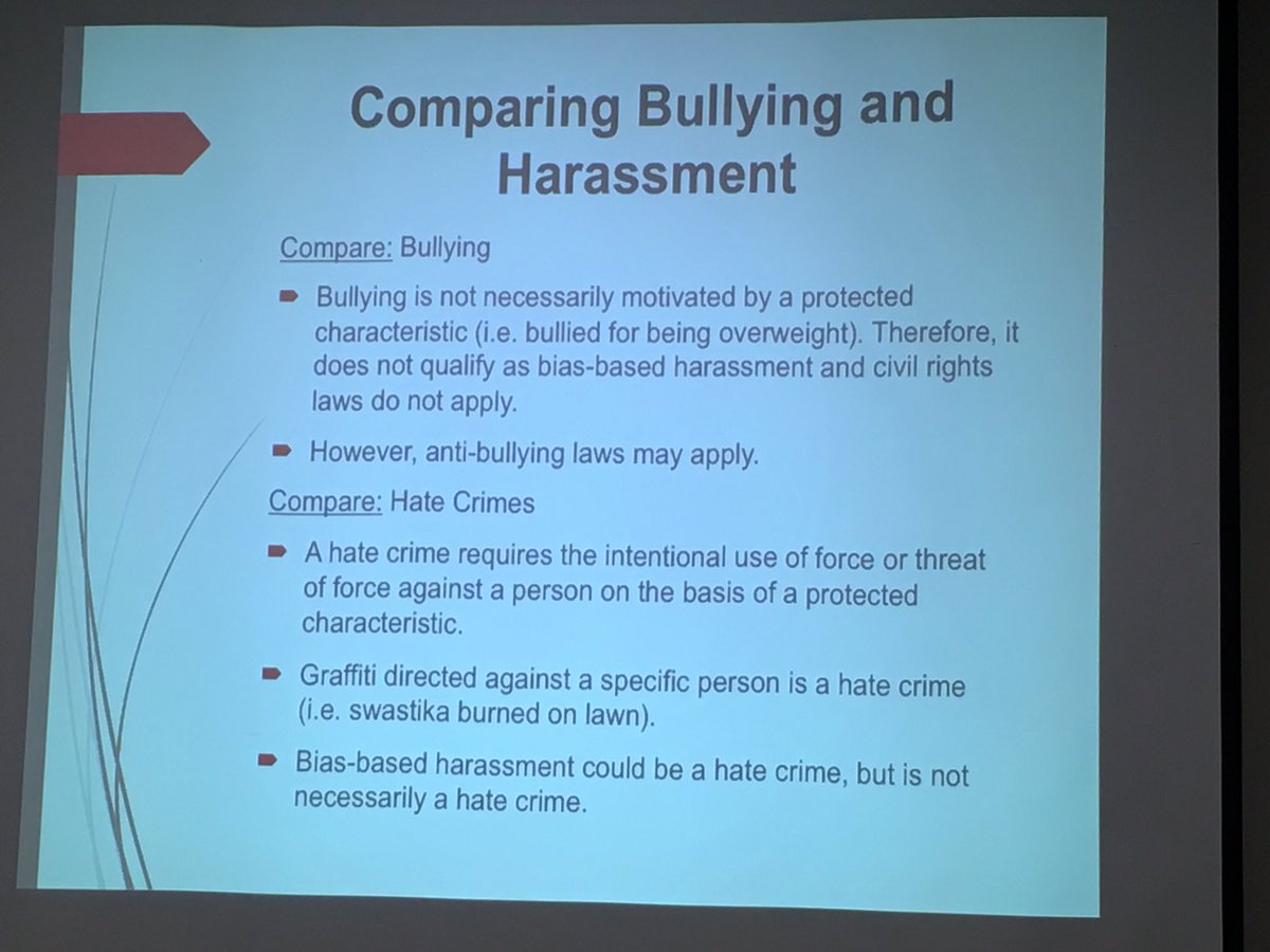 OpFerriswheel's tweet photo. #Beyond2016 Comparing Bullying and Harrasment https://t.co/NXxEgYe4YW