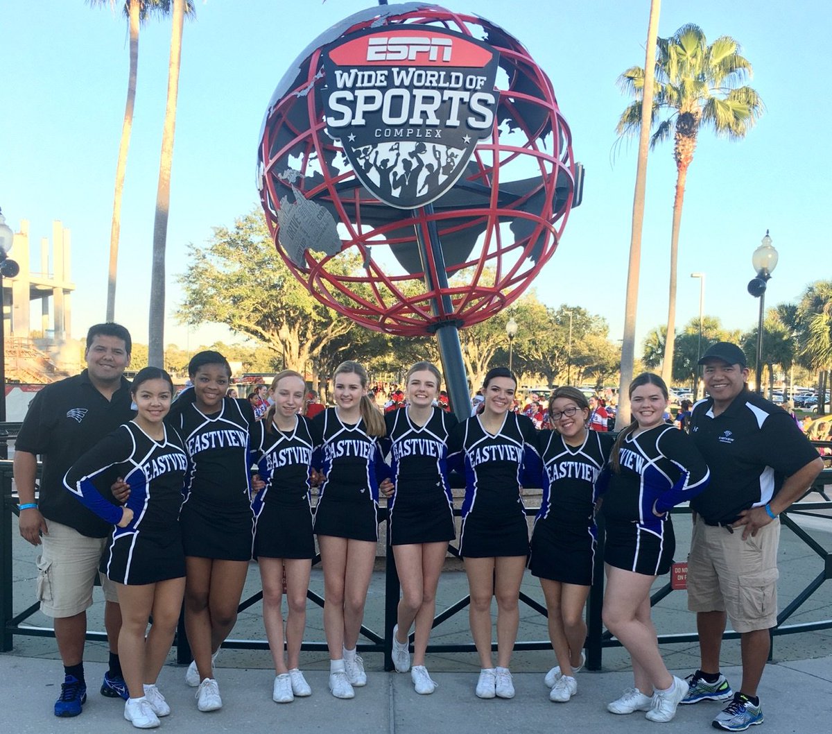 EastviewCheer's tweet photo. Made it to semi finals!!!!!! https://t.co/okcFDlilJX