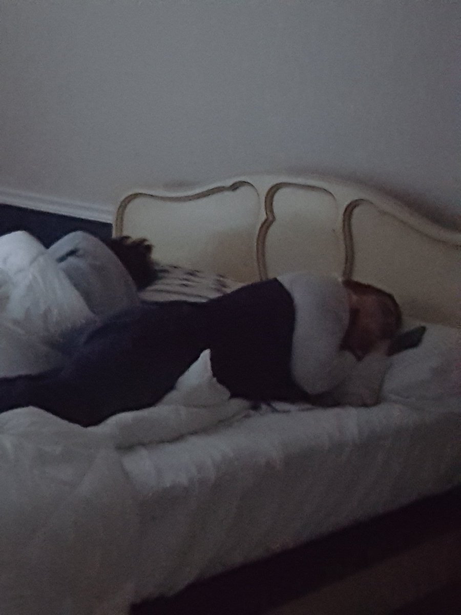johndw1984's tweet photo. @TColes_1 & @Mr_SmithKY are clearly on the same sleep cycle. #howimbuilt #naptime #fullsizebed https://t.co/37oYe0NbV3