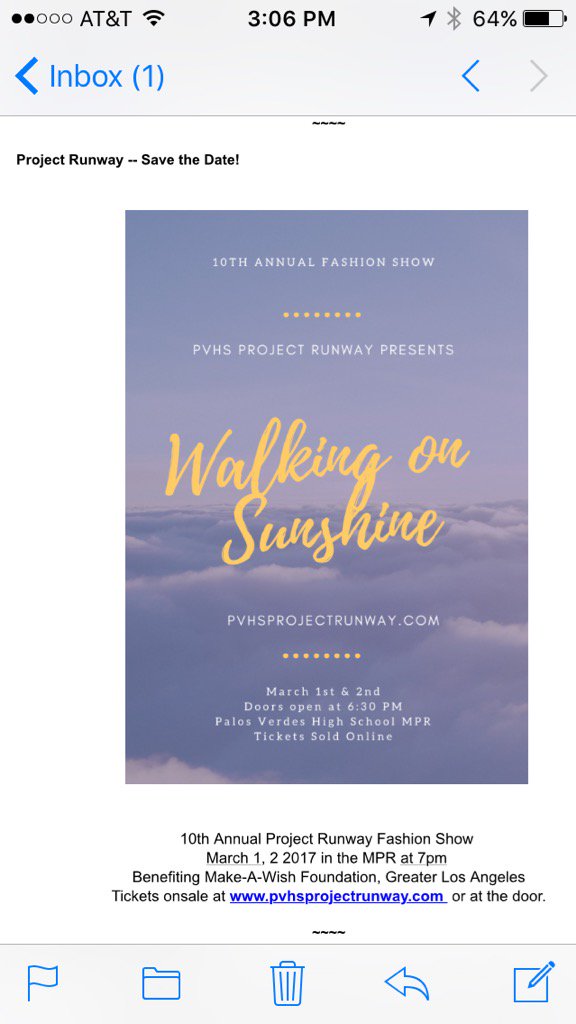 CharlesParkPVHS's tweet image. Please mark down March 1st for this big time school event @pvpschools Project Runway