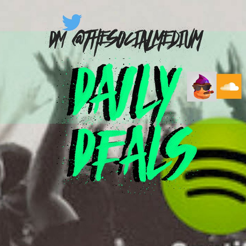 thesocialmedium's tweet photo. Daily deals for #music promo are here | Dm @thesocialmedium 24/7 to get real promo deals for #Soundcloud #Spotify #Sprinrilla #YT #sc #np https://t.co/X5T51CE620