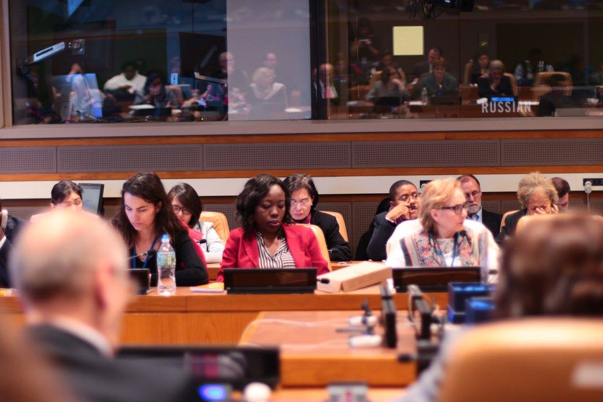 FamilleDebout's tweet photo. Adriana (first on the left) and Annicette (second from the left) represented #FamilleDebout at #IFFDBriefing.

#CSocD55 #UnitedNations https://t.co/mOvJEv5ZjS