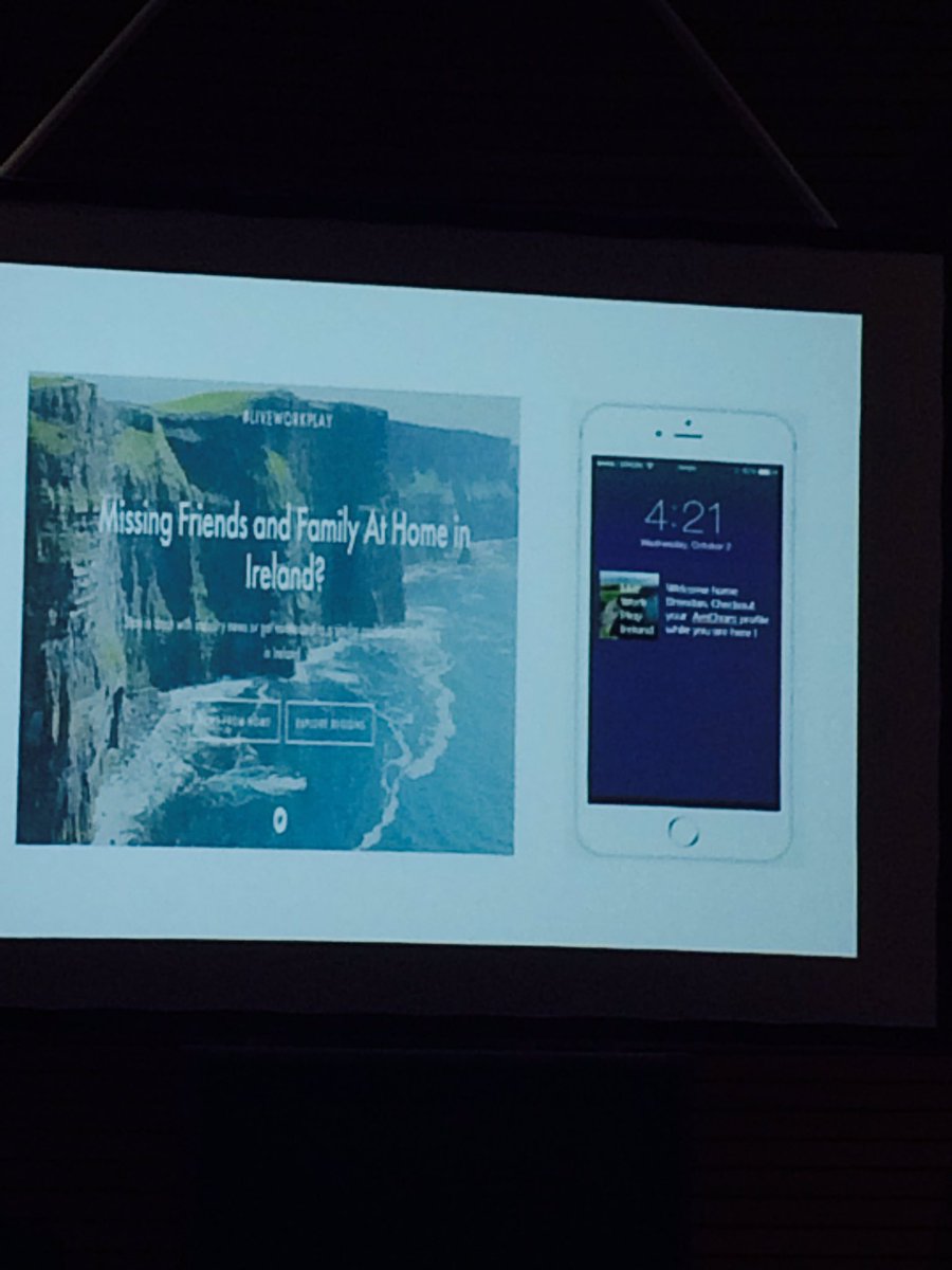 RyanAcademy's tweet photo. "We have a huge diaspora abroad. Our mission is to bring a world of talent home to Ireland" - @backhomeie #AmChamHackers @AmericanChamber https://t.co/liXpQ9K600