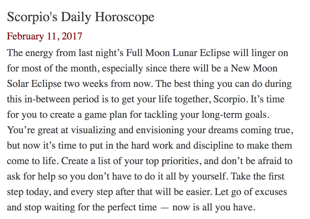 ScorpioMystique's tweet photo. #SMscope 2.11.17 ♏️❤️✨ #Scorpio #Horoscope #Astrology 🦂 #TeamScorpio #LunarEclipse #FullMoonMagic https://t.co/MUOe7Prm9V