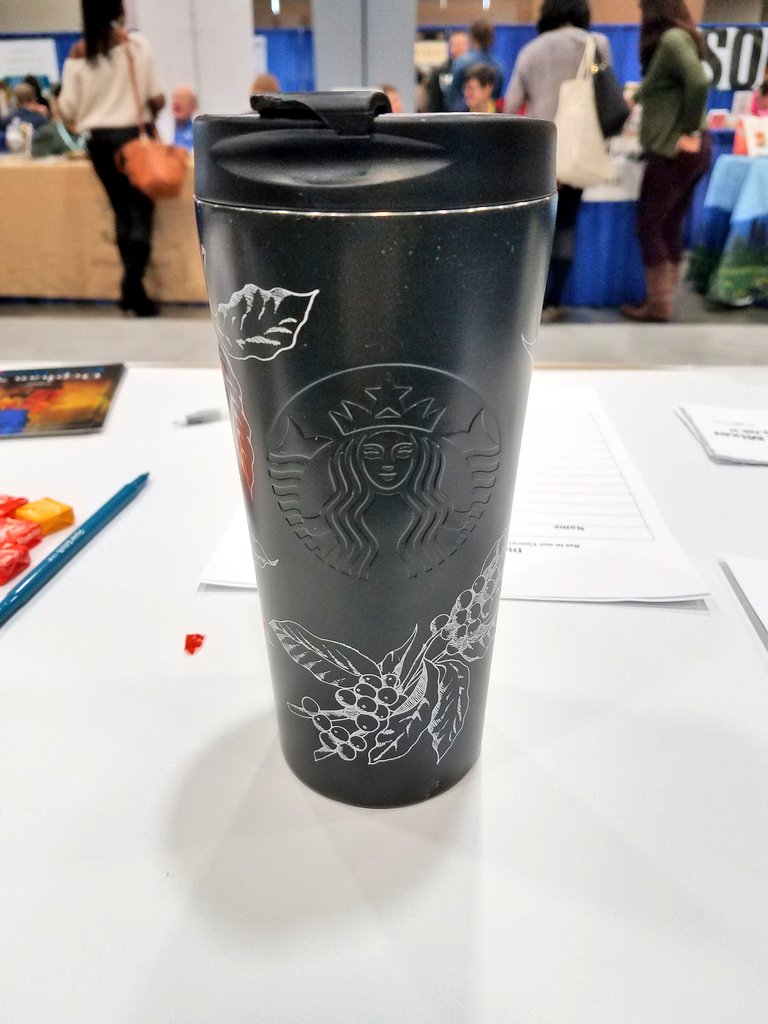 LGBTQWriters's tweet photo. LOST TUMBLER MUG! If you lost me, I'm at the @LGBTQWriters/@LambdaLiterary Booth #668! #AWP17 #AWPLGBTQ @awpwriter @AWPMissedConnex https://t.co/lxZS1Y7piQ