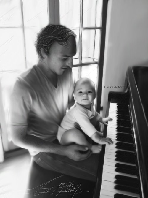 OhFuckMystrade's tweet photo. Have you ever imagined: Mycroft in casual clothes at the piano with his son in his arms while Greg take the pic?

You are welcome!
#Mystrade https://t.co/7YNlvEKiIE