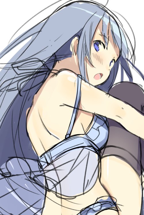 五月雨(艦これ) 「背中 」|なたーしゃのイラスト