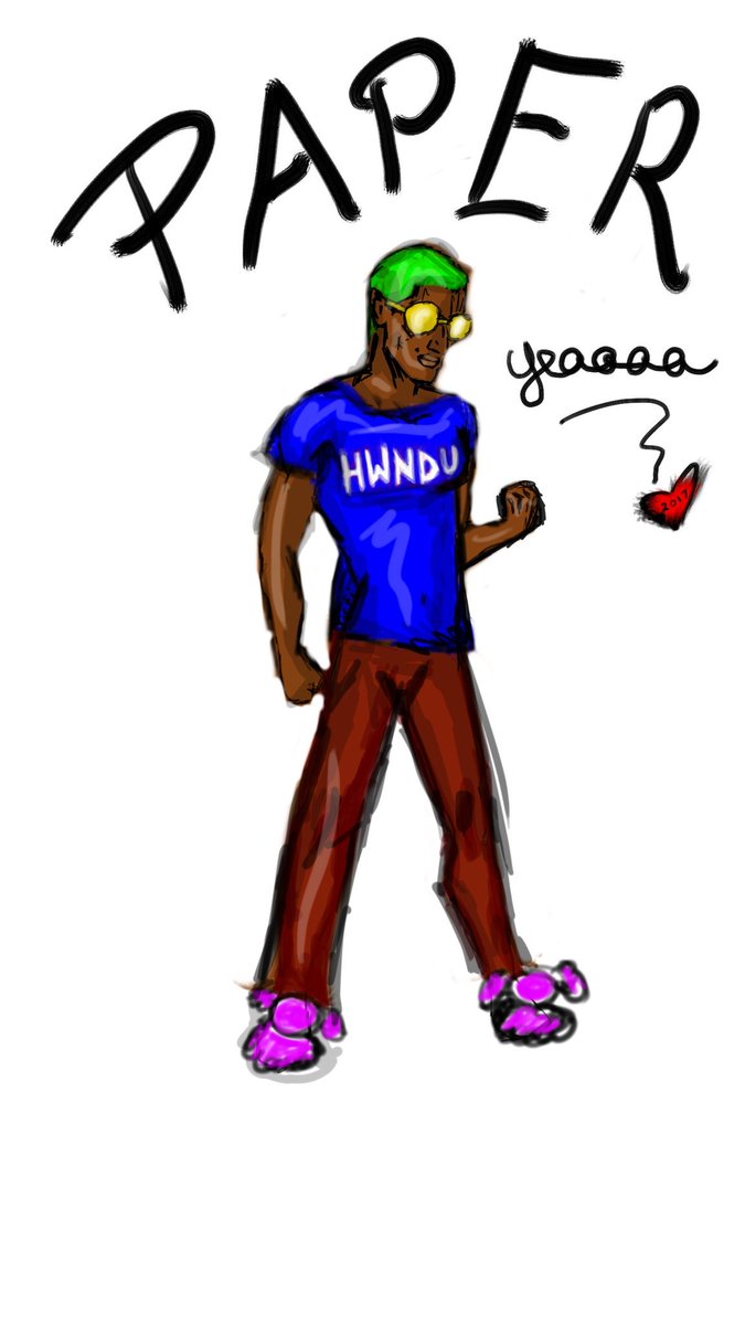 Mrs_Kins's tweet photo. I draw faster than @PaperboyPrince can charge his phone. PROOF. #Paperboyprince #hwndu πππ https://t.co/N6yGtJVezJ