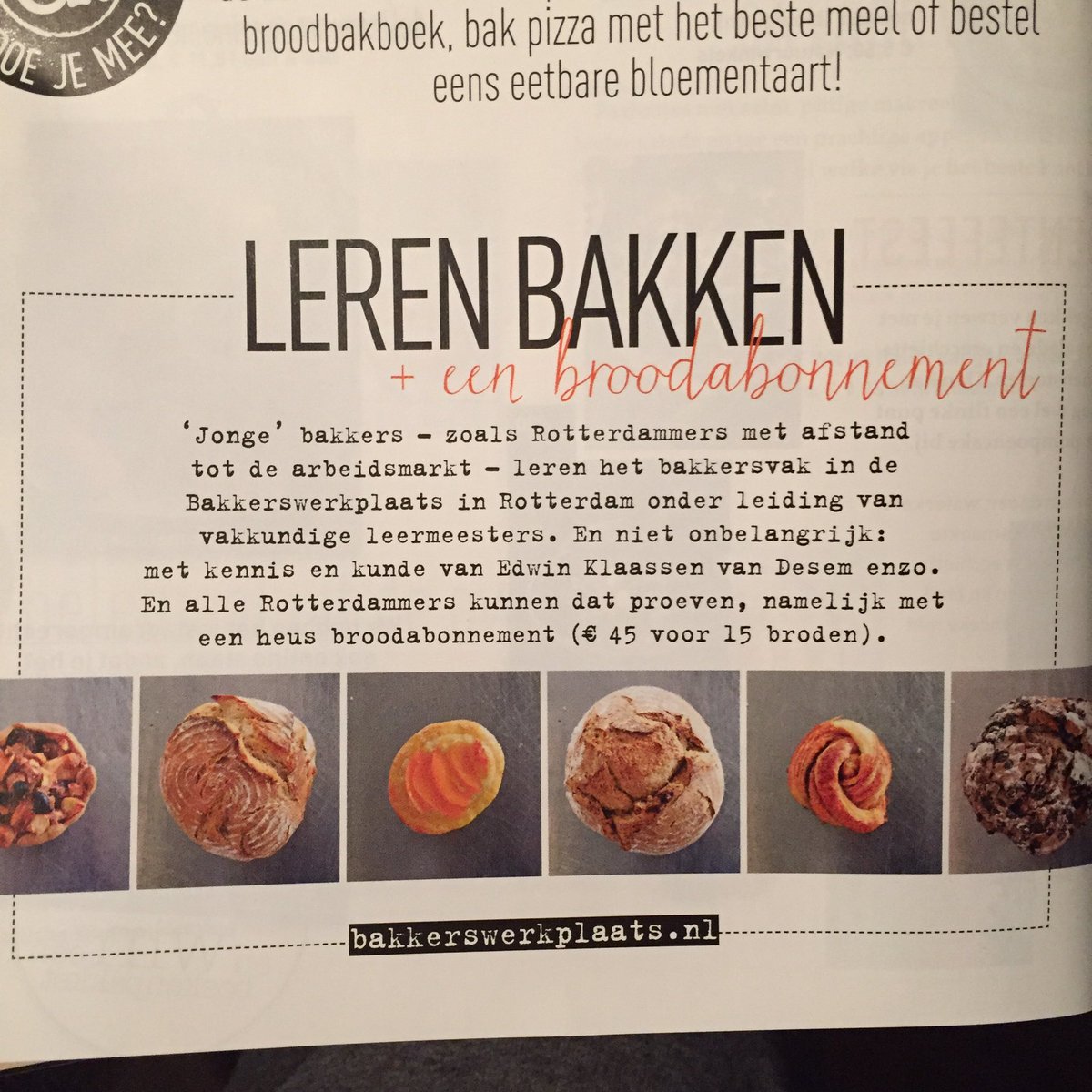 Wat een waanzinnig brood en een nog beter doel van @Desemenzo #broodabonnement #bakkerswerkplaats.nl hulde #010