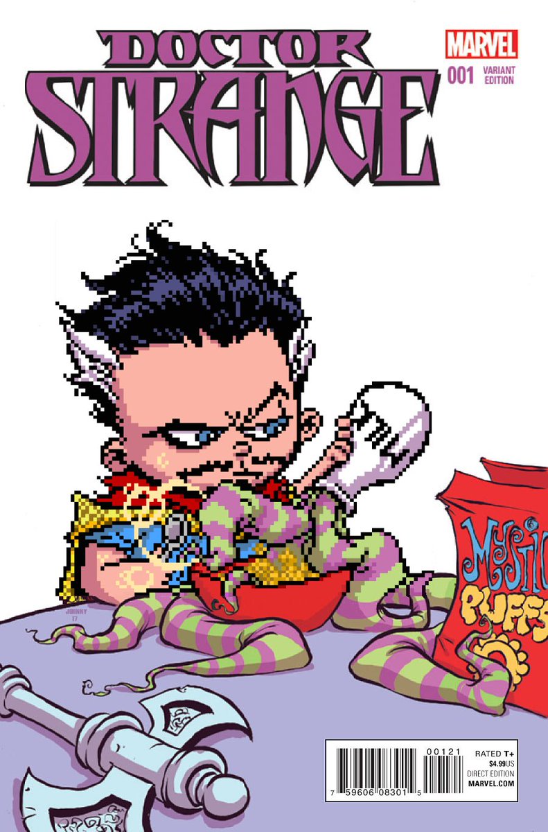 SECTION_23's tweet photo. My favorite @skottieyoung #crossoverproject #comicbook covers #comicbookart VS #pixelart #marvel #skottieyoung #variant #fanart https://t.co/btl3ALIepq