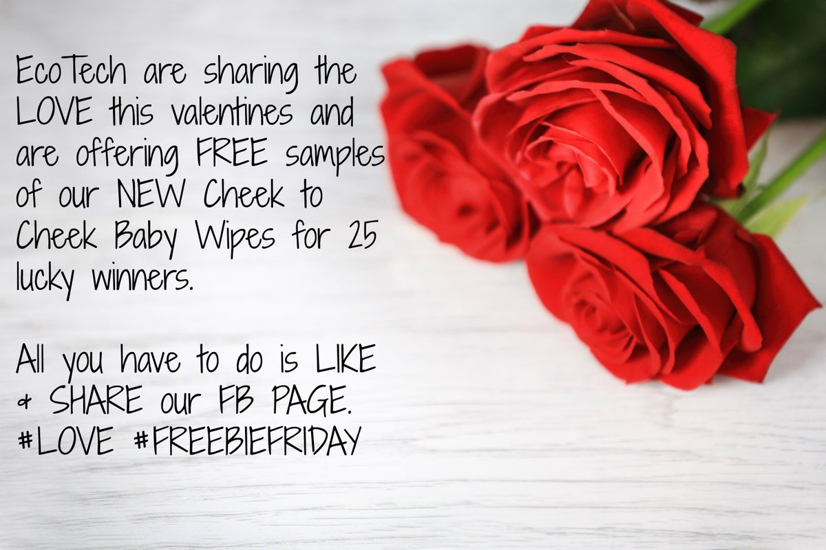 EcoTechEurope's tweet photo. VALENTINES OFFER! NEW BABY WIPES! ONLY 25 GIVEAWAYS! HURRY BEFORE THEY ALL GO!! #FREEBIEFRIDAY #LOVE #VALENTINES https://t.co/YtIpBsGvBu