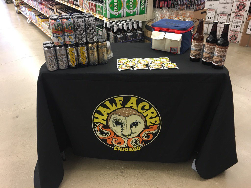 drewdaly83's tweet photo. Tasting out @HalfAcreBeer with @BinnysBev Naperville https://t.co/7l5QdHb8xH