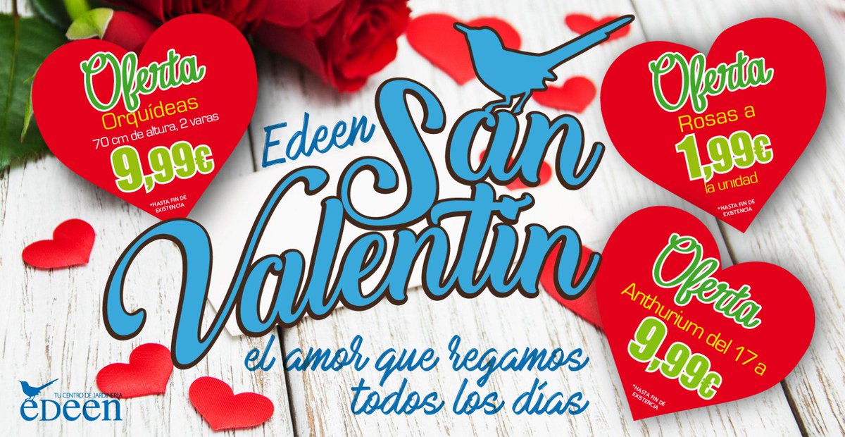 crisalvap's tweet photo. Feliz #SanValentin celebra el #diadelosenamorados regala una #planta o #flor en #Edeen centro jardineria en #PalmaDeMallorca https://t.co/PnFO5nRAWD