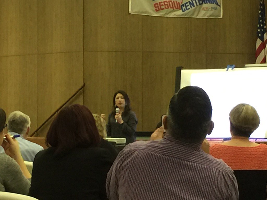 State Rep Mary Ann Perez sharing her path to the "Leg", went to 12 schools in 12 years &amp; learned how to meet people!