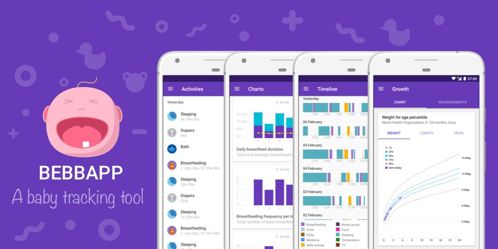 danchev's tweet photo. @KealaKeala1127 Go check Bebbapp
Easily track #newborn's activities, #breastfeeding, diapers, sleep and more. https://t.co/ehX7y83MYq https://t.co/AS7G7vNq9H