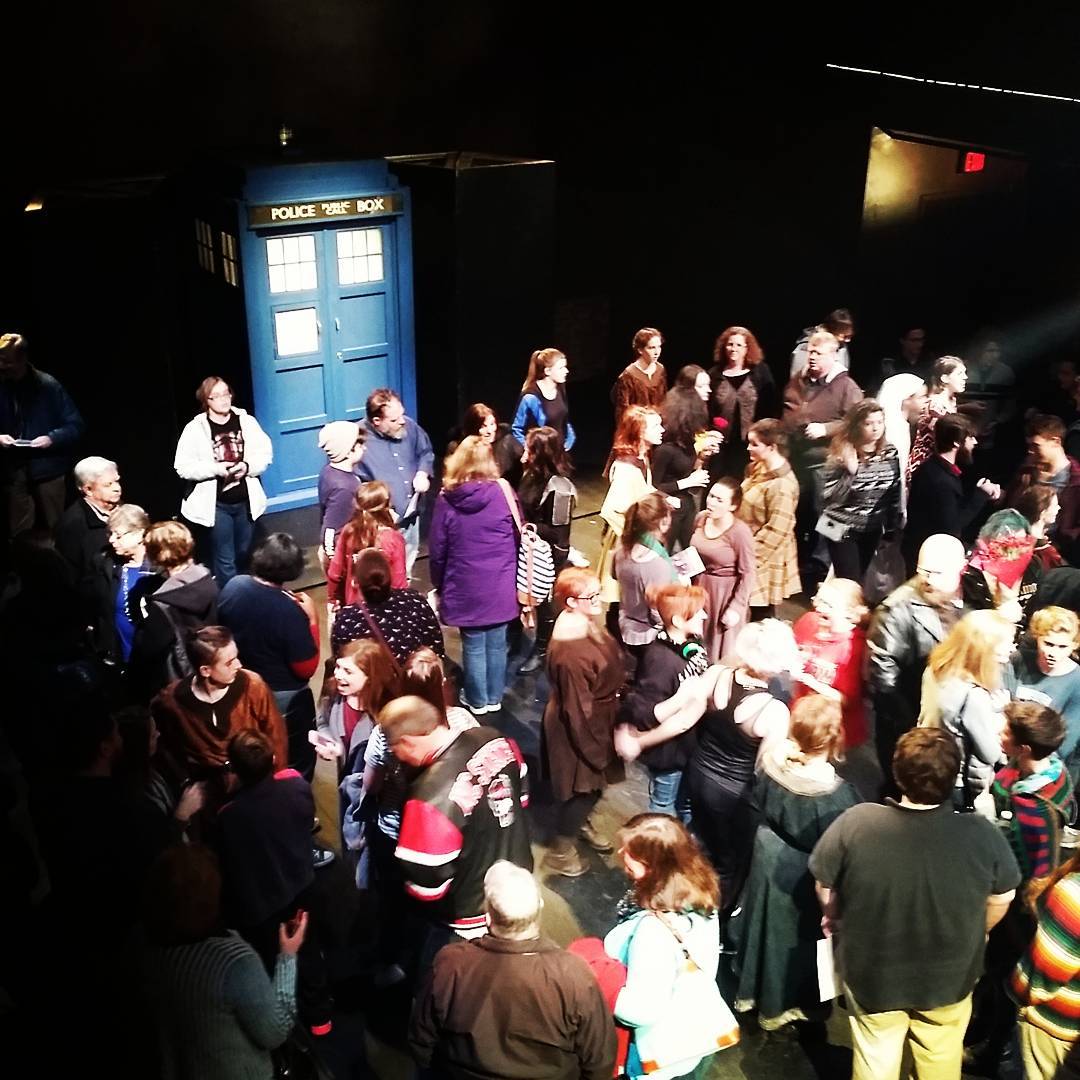 TriangleTARDIS's tweet photo. Last performance is tonight.  Come out and see the show! (photo by @theatrelongleaf) #DoctorWho #TriangleTARDIS
https://t.co/OEKNCBRBmP https://t.co/pvGHZn1RoY