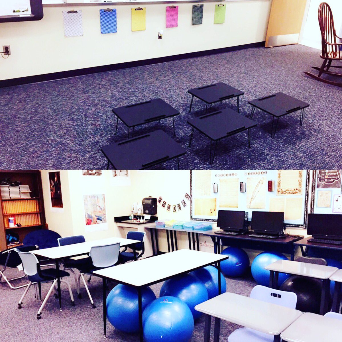 miss_sayed_UMS's tweet photo. Finally made the change! Super excited about my #flexibleclassroom 🍎✏️📚 #weareums #fcpsbeyondfacts @UMSPrincipal @EducThoughts https://t.co/k1lR9yFvEQ